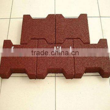dogbone rubber paver for equestrian
