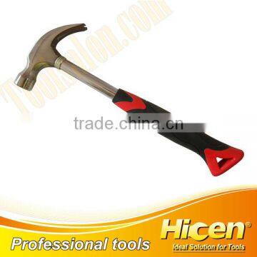 Forged Carbon Steel Curved Claw Hammer Nail Hammer with Tubular Handle