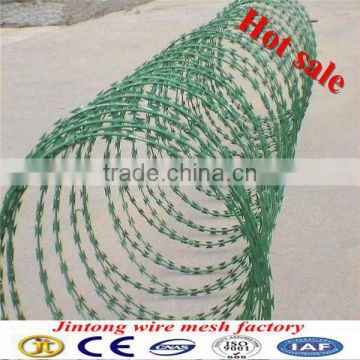 JT factory durable galvanized or pvc coated Razor wire