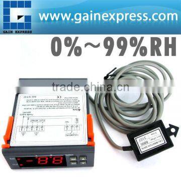 Mini Digital Micro-computer Hygrostat Relative Humidity Controller 0%~ 99% RH Range + 2M Length Sensor Wire