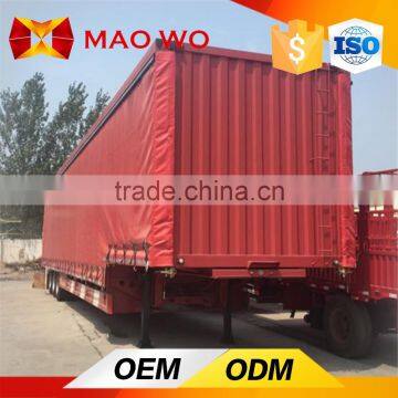 Low Price tri-axle Open Van transport Semi Trailer for Sale Export Africa