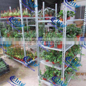 Display Flower Trolley cart.Danish Trolley.Gardening Transport Cart, Steel Rolling Trolley Tool cart.Greenhouse Equiment