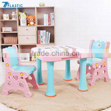 School Desk With Attached Chair Kids Study Table and Desk photo-4