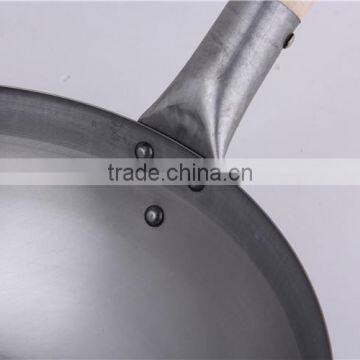 LFGB Certificate Chinese Round Bottom Carbon Steel Cooking Wok