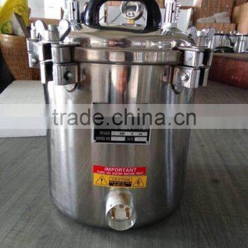 Reliable electric or LPG heated portable pressure steam autoclave with double scale easy operate safe system