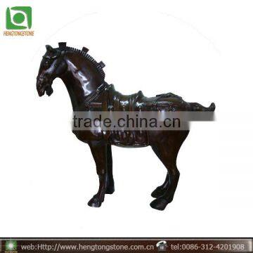 Black Bronze Horse Sculpture From Hebei