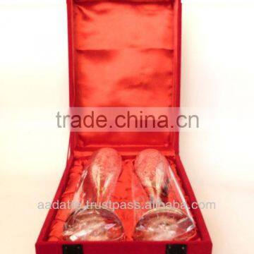 Handmade Gift Item Gold and Silver Plated Goblets photo-4
