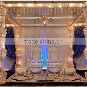 wedding mandap/indian wedding mandap designs/crystal stage