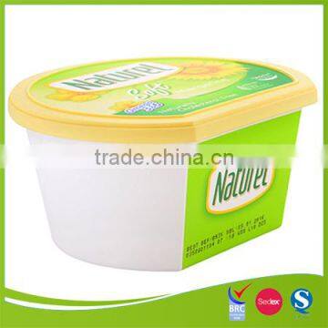 High quality IML logo virgin plastic tub of butter