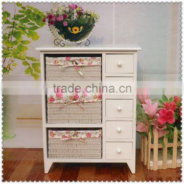 2015 Hot Sale French Antique Living Room Furniture White Color Wooden Cabinet photo-5