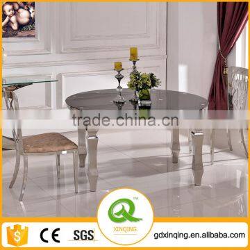 Home Furniture Round Extendable Glass Dining Table TH389