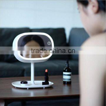 Makeup Mirror Lamp Multifunction Mirror With Table Lamp Small Thing Organizer LED Makeup Mirror Lamp For Sale