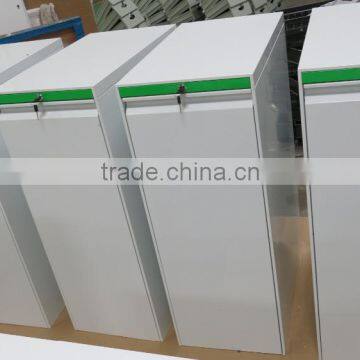 Steel Metal Hand-pull Sliding Desk Side Cabinet Table Storage Cabinet Cupboard photo-2