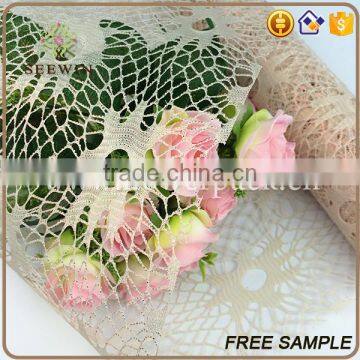 Hot Poly Flower Packing Deco Poly Mesh Roll For Christmas Gift Wrap Sun Flower Gilt Net photo-4