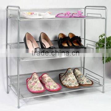 Modern Home 3-Tier Metal Wire Mesh Shoe Storage/Sundry Storage Rack /Shoe Stand