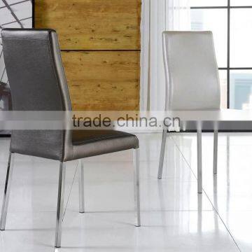 Modern Stainless Steel Legs Dining Chair photo-2