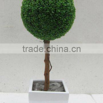 2016 Hxplant Artificial Topiary Boxwood Spiral Artificial Bonsai Trees photo-2