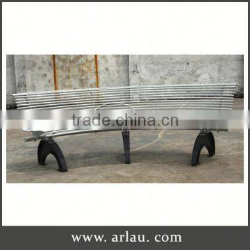 Arlau Cheap Modern Outdoor Furniture,Big Metal Outdoor Bench Furniture,Black Wrought Iron Benches photo-2