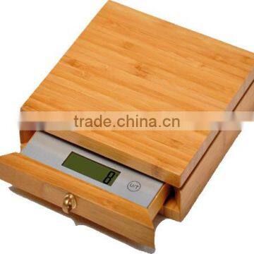 High Precision Bamboo Wooden Kitchen Scale photo-2