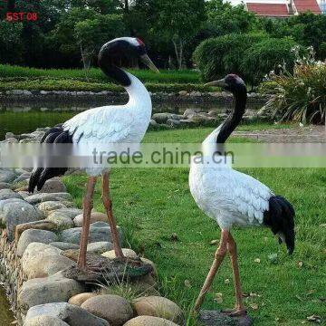 hot sale modern garden sculpture durable outdoor sculpture garden statues cranes