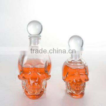 1000ml Cool Novelty Special Glass Skull Beer Water Bottle Wine Decanter photo-2