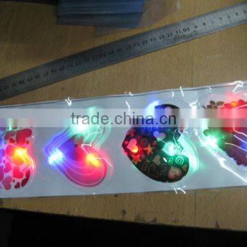 heart shaped led pvc patch/sticker