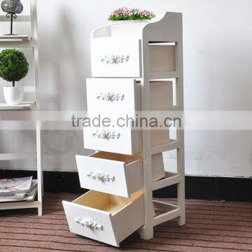 White Color High Grade Modern Wooden Storage Cabinet photo-4
