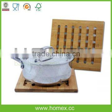 Square Bamboo Coaster Trivet/Homex_FSC/BSCI Factory