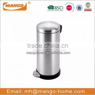 Soft Closing Kitchen Foot Pedal Stainless Steel Trash Bin photo-6