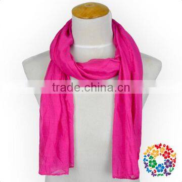 Baby Girls Solid Color Knitted Scarf Cheap Fashion Winter Chiffon Scarf photo-5