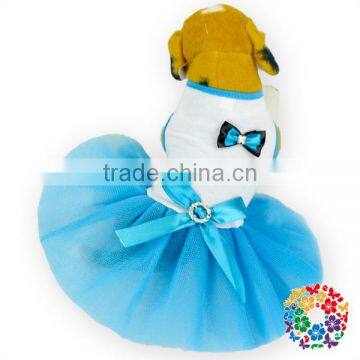 Good Quality 2015 New Design Cute Cherry Chiffon Dog Dresses Princess Hot Pink Dot Print Sweet Heart Tutu Dress For Pet Dog photo-4