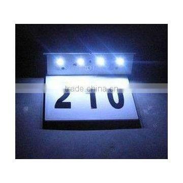 stainless steel led Solar door sill plate/number plate