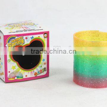 high quality classic magic rainbow spring /plastic rainbow circle