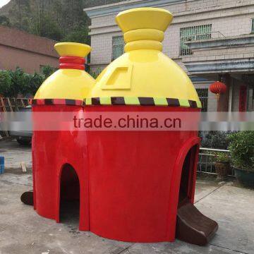 Outdoor Fiberglass Castle Sculpture photo-4