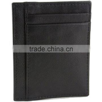 RFID Blocking Minimalist Real Leather Slim Front Pocket Money Clip photo-5