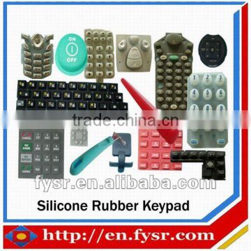 different customized silicone cell phone keypad silicone keypads supplier