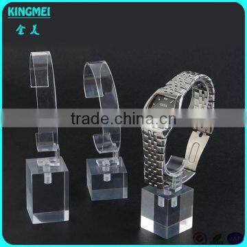 Retail Selling Clear Crystal Watch Stand, c Ring Holder Single Wrist Watch Display With c Shape Rack photo-5