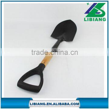 High quality iron wood handle garden shovel