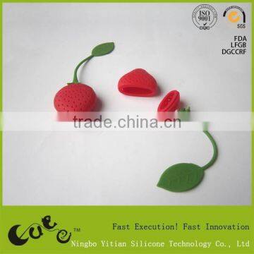 strawberry shape silicone tea infuser