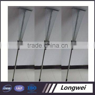 Manual power source adjustable steel garden rake of good quality in Tangshan