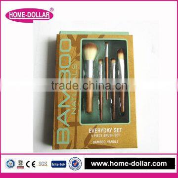 professional makeup brush set/ cosmetic foundation brushes/ goat hair makeup brushes with bamboo handle