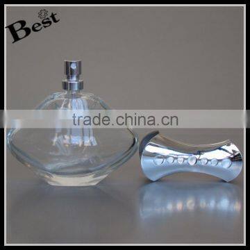 100ml Cosmetic Perfume Glass Bottle Guangzhou Silver Aluminum Pump Sprayer Bottle Glass With Long Crown Cap China Suppliers photo-2