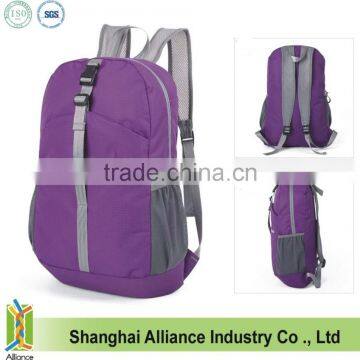 Foldable Backpack Packable Handy Waterproof Bag Lightweight For Travel Camping Hiking Daypack (Purple)