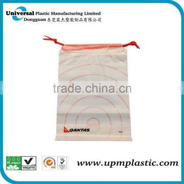 Eco-friendly Disposable Plastic Hotel Drawstring Laundry Bag photo-3