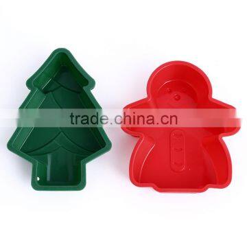 Top Quality Man and Tree Shape Silicone Material Cake Molding