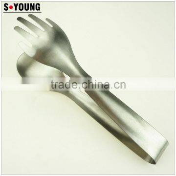 39050 Stainless Steel Kitchen Tongs BBQ Grill Food Salad Tongs Fork Tongs photo-3