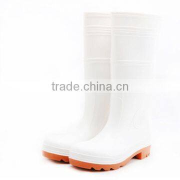 White Upper Rubber Nitrile Sole Oil Resistant PVC Safety Work Boots photo-2
