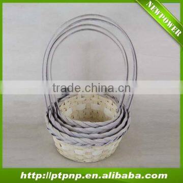 Cheap Wholesale Natural bamboo hanging basket