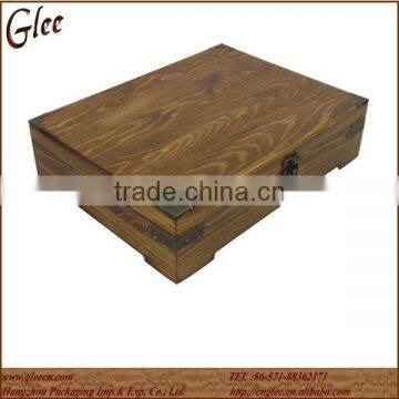 Antique Empty Wooden Coffee Box Gift Boxes