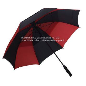 Dongli Double Layer Automatic Clear Umbrella Anti-ultraviolet Golf Umbrella Long Handle Advertising Welcome Umbrella Who photo-5
